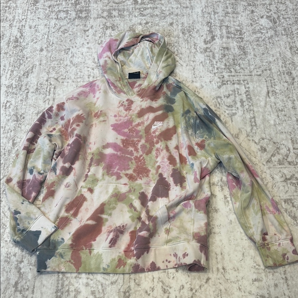 Nike Multicolor Tie-Dye Hoodie - Picture 1 of 1